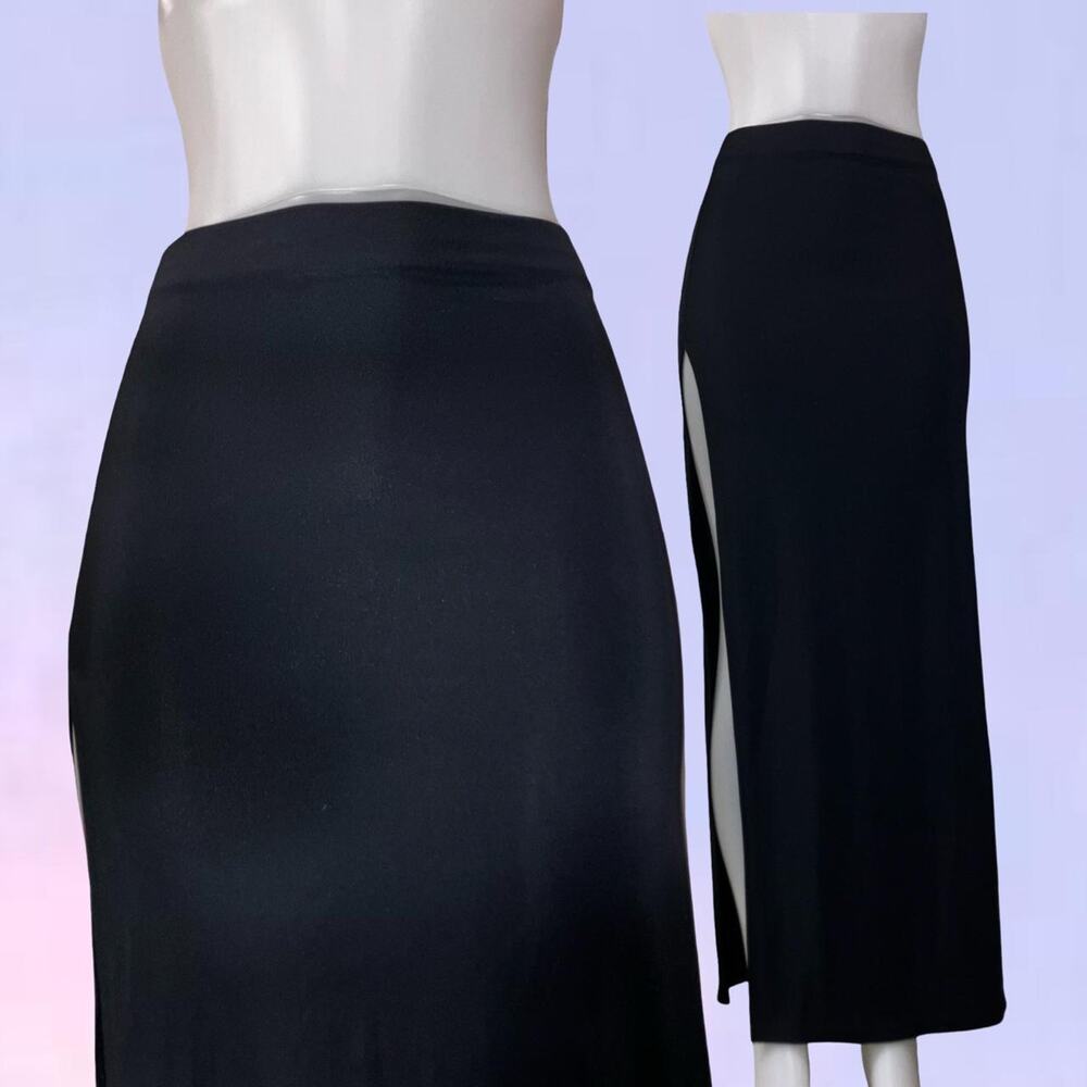 Vintage 90s y2k black max skirt charlotte russe